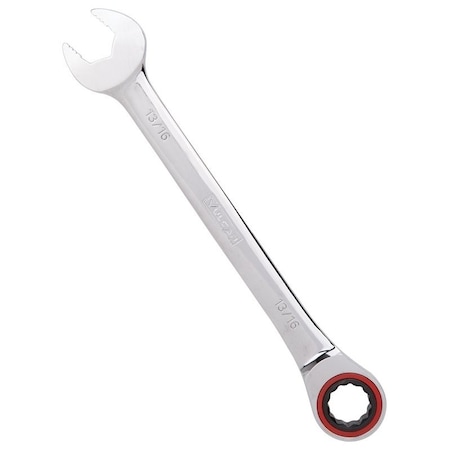 Vulcan Combination Wrench, SAE, 13/16 in Head, Chrome Vanadium Steel, Polished Mirror PG13/16
