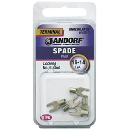 Jandorf Specialty Hardw 60910 Uninsulated Locking Spade Terminal - 16-14 ga., 6 in. Stud 3401155