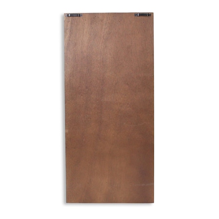 Homeroots 11" Brown Solid Wood Paper Organizer 487924