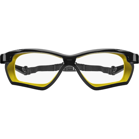 Ironwear Impact Resistant Anti Fog Safety Glasses with Rubber Gasket, Yellow, Clear 3027-B-Y-C/A
