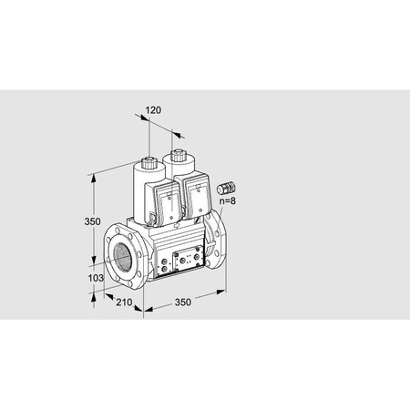 Honeywell Kromschroder VLV, DBL SOLND, 100MM ISO FLG, VCS8100F05N KS88202763