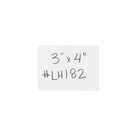 Bubblefast 3 x 4'' White Warehouse Labels - Magnetic Strips BFLH182