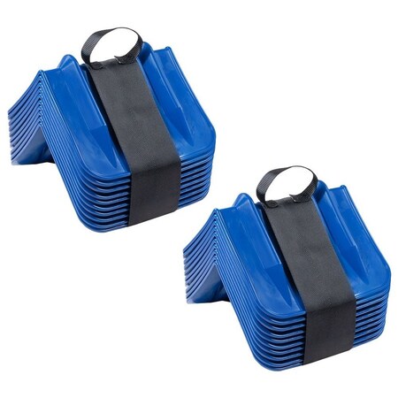Mytee Products 8inx10in Blue V Corner Edge Protectors w/ Carry Case & & Webbing Handle, 2PK PCPVB12B-10Wx2