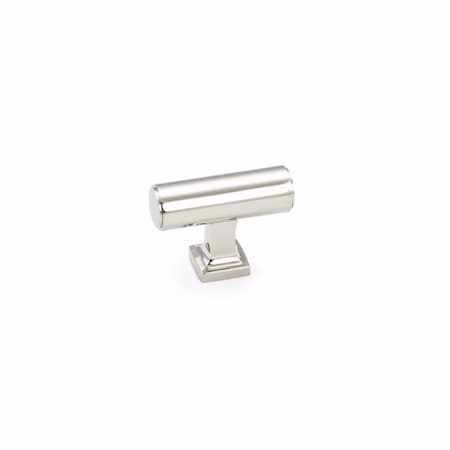 Schaub 1-5/8in Haniburton Cabinet T Knob Polished Nickel Finish 473-PN