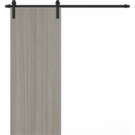 Sartodoors Modern Barn Door 24 x 84 inches, BASIC 3001 Oak Franko, 6.6FT Rail Track Heavy Hardware Set, Soli BASIC3001BD-B-DUFR-2484