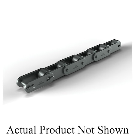 Hkk Chain HKK Heavy Series Double Pitch Car Lg Riv Conv, 50 ft OAL, 2 P, 1-1/8 Dia x 5/8 W, .156 THK Plate, AS DC082R1B