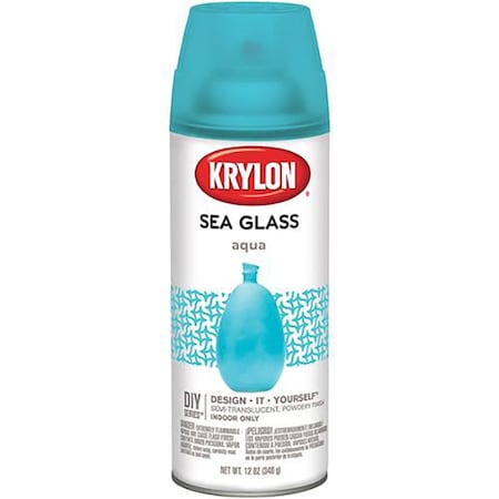 Sw Psb Krylon Purdy Bestt Liebco White Lightning 12 Oz Krylon K09057007 Aqua Sea Glass Decorative Glass Spray Paint Finish K09055007