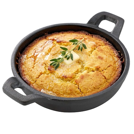 Megachef 5 Inch Round Cast Iron Frying Pan for Indoor/Outdoor Use 750124348M