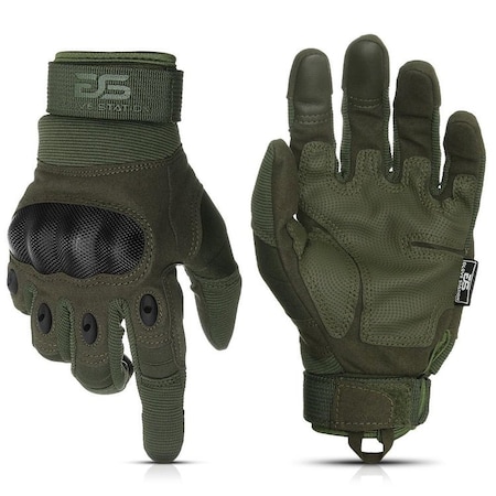 Glove Station Touchscreen, Hard Knuckle Protection, Durable, Green 2XL GS-TACHK258-GR-2XL