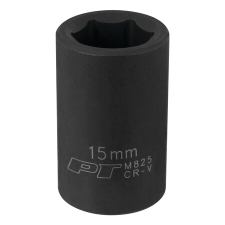 Performance Tool 1/2 In Dr. Impact Socket 15Mm Socket Imp 15Mm, M825 M825
