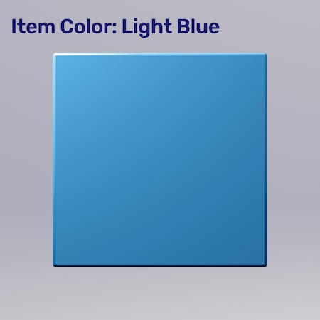 Pucel Athletic Gear Locker, 24in W x 72in H x 18in D, Perforated Door, Top Cabinet, 4in Legs, Light Blue GL-2472-18-DTL