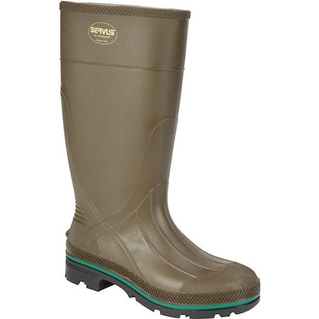 Servus Northener Series NonInsulated Work Boots, 13, BrownGreenOlive, PVC Upper, Insulated No 75120-13
