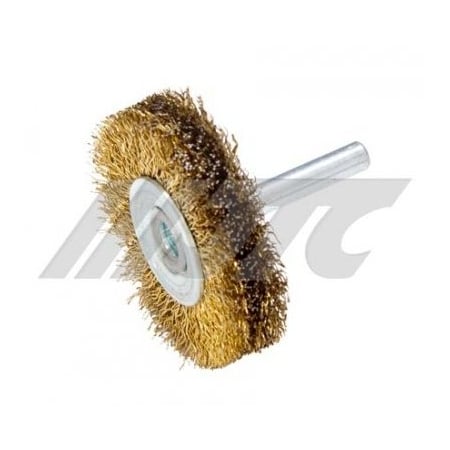Jtc Auto Tools 6mm wire wheel brushes with sh, brass coated steel wire 5852