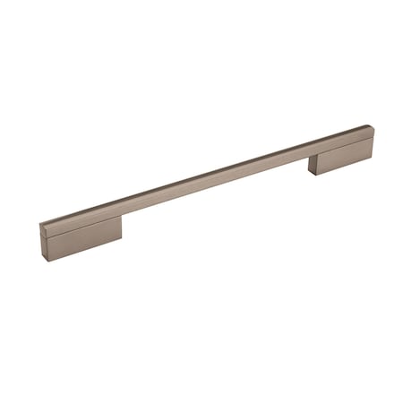 Amerock Separa 10-1/16 in 256 mm Center-to-Center Black Brushed Nickel Cabinet Pull BP36737BBN
