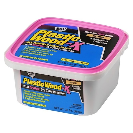 Dap Wood Filler, Paste, Musty, Natural, 32 oz 7079800543