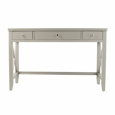 Homeroots Farmhouse Gray Writing Desk 402068