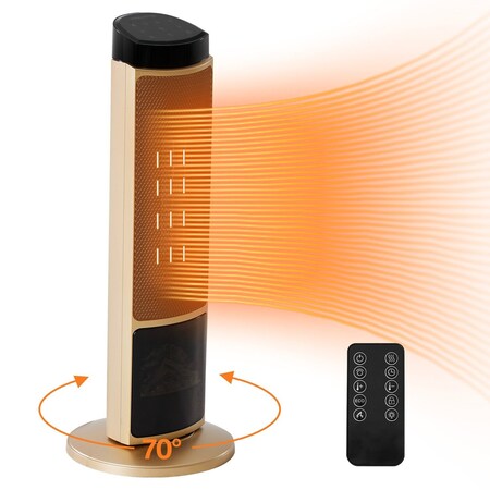 Edendirect 1500 Watt 23.6 in. Indoor Portable Electric Tower Space Heater, Remote, Timer, 3 Heating Modes ZR-ZHUMI-AH-NFJ2Y02-23GD
