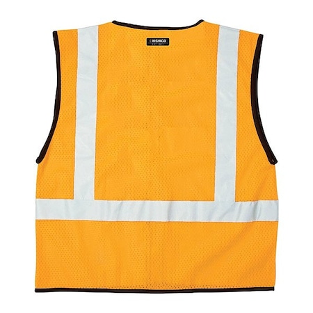 Kishigo Safety Vest, Yellow, Size 4XL/5XL B125-4X-5X