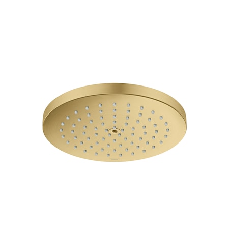 Hansgrohe Raindance S Showerhead 180 1-Jet PowderRain, 2.5 GPM in Brushed Gold Optic 26928251