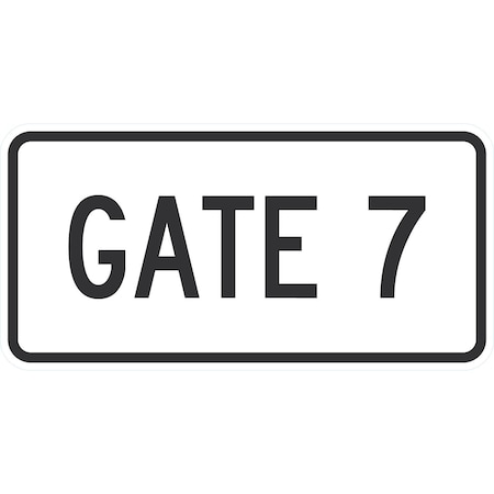 Lyle Gate 7, 24x12, Non-Reflective, White G-11702-NA_24x12