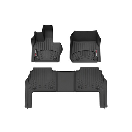 Weathertech Black, Front and Rear Floorliners 441753-1-2