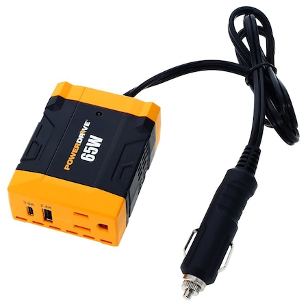 Powerdrive Inverter, 3 Outlets, 115VAC Output PWD65