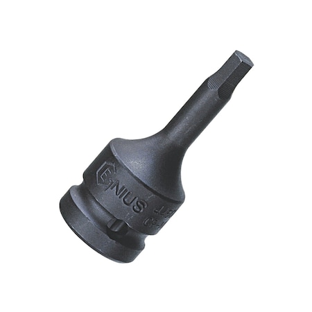 Genius Tools 3/8in Dr. 4mm Hex Head Driver, 52mmL 345204