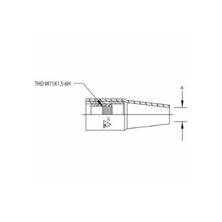 Tweco Weldskill Nozzles, 5/8 in, Part Nos. EL34CT, 34CT, EL54CT-SW, EL54CT-H, 54P, 54 A, 54 A-16, 2PK 358-1240-1581