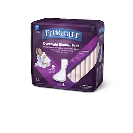 Medline FitRight ActivEdge Bladder Control Pad, 8.5in x 16in, 24PK FBC1100Z