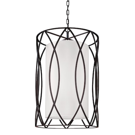 Troy Lighting Sausalito 8 Light Pendant 22 In. Textured Iron F1288-TRN