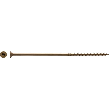 Big Timber No, 14 x 8'' Bronze Star Drive Flat Head Wood Screw, 25 Ct. BTX148-25
