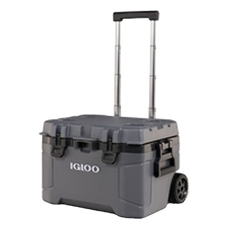 Igloo Roller Chest Cooler, Gray, 52 qt 00034939