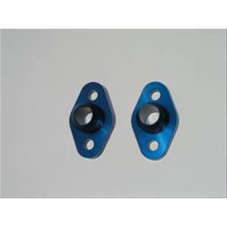 Meziere WP8112ANS Small Block Chevy No.12 Water Pump Port Adapters - Black, 2PK MEZWP8112ANS