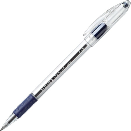 Pentel Stick Pen, Fine 0.7 mm, Blue PK12 PENBK90C