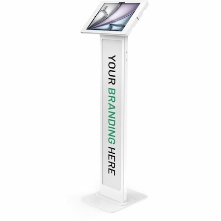 Compulocks IPAD AIR M2 & M3 13IN, APEX ENCLOSURE BRANDABLE FLOOR STAND - WHITE 140W13APXW