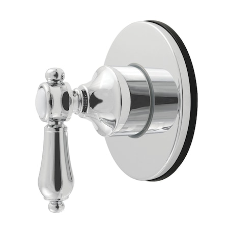 Kingston Brass Single-Handle Six-Way Diverter Valve with Round Trim Kit, Polished Chrome KS4031BAL