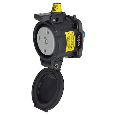 Meltric DS30 HAZ RECEPTACLE POLY BLACK SIZE 3 TYPE 4X 3P+G 30 A 600 VAC 60 Hz NO AUX 35-34143-HAZ