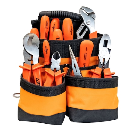 Jameson Insulated Tool Kit, Electricians Pouch - 13 pc. JT-KT-00004