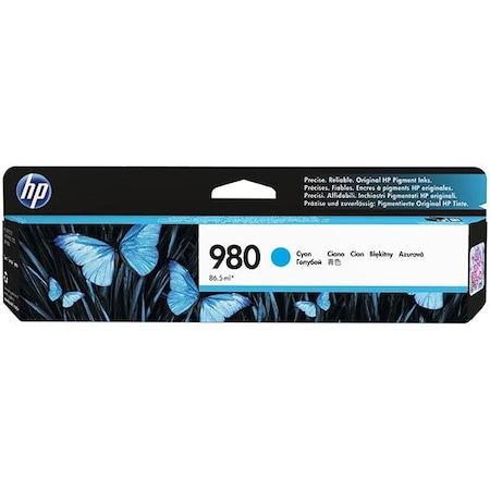 Hp 980 (D8J07A) Cyan Original Ink Cartridge (6,600 Yield) D8J07A