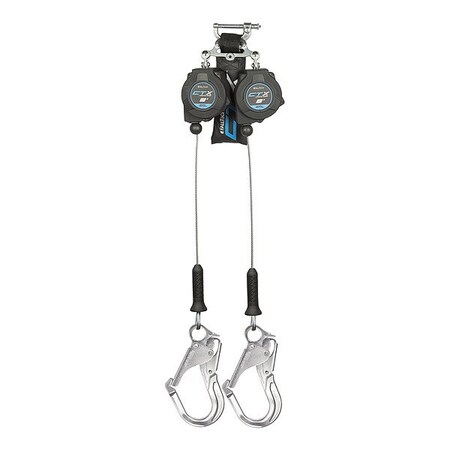 Falltech Self-Retracting Lifeline, Steel, 310lb, 8ft 83208TP5