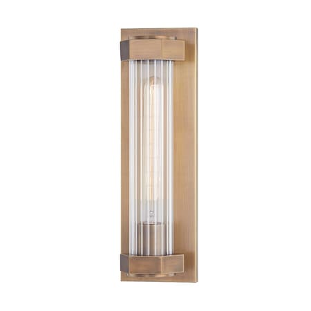 Troy Lighting Godfrey 1 Light Wall Sconce 5.25 In. Patina Brass B1196-PBR