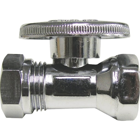 Proline Series ProLine 1/2'' FPT x 7/16'' SLIP Chrome-Plated Brass Straight Stop 191-237HC