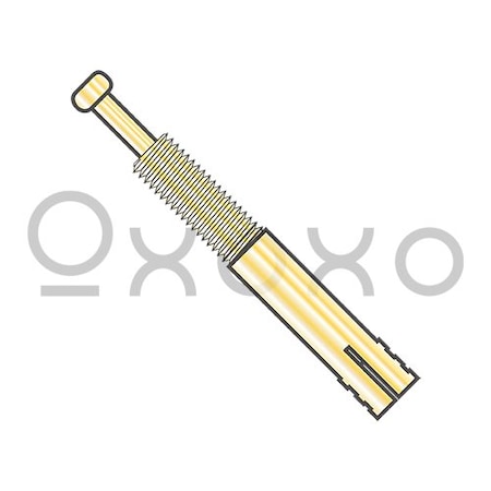Oxoxo 5/16X2 Expansion Pin Anchor Zinc Yellow, 100PK 440773