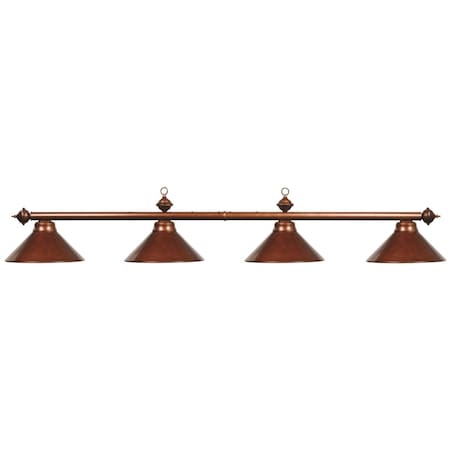 Radiant 78 in. 4 Light Fixture Billiard Light - Chestnut RA1152442