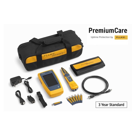 Fluke Networks Cable Network Tester, 15 V DC Output LIQ-DUOKIT/FPC3