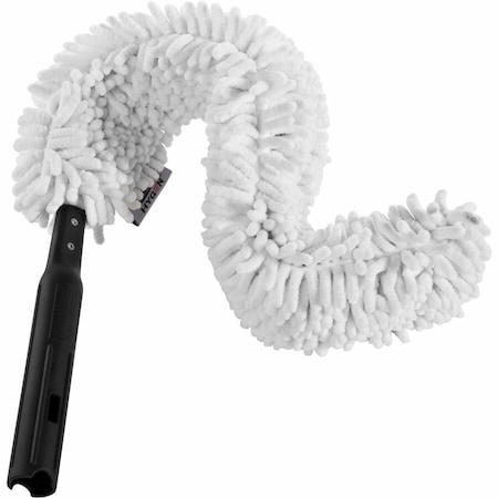 Rubbermaid Commercial HYGEN Quick-Connect Flexible Dusting Wand, 28 3/8" Handle FGQ85200WH00