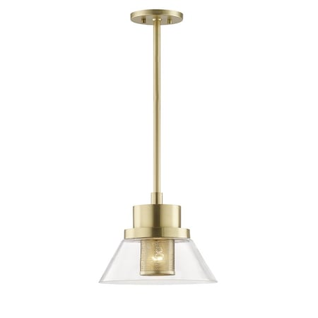 Hudson Valley Lighting Paoli 1 Light Pendant 12 In. Aged Brass 4031-AGB