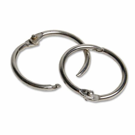 Charles Leonard Loose Leaf Book Rings, 1", 100 Per Box, PK2 R29