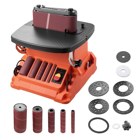 Vevor Oscillating Belt and Spindle Sander 2400RPM Bench Spindle Sander 5 Sleeves BOSS200A