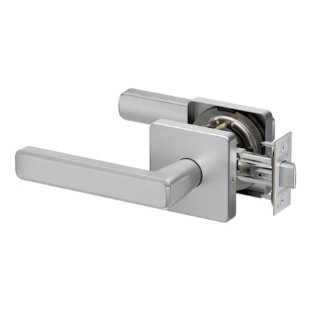Schlage Grade 2 Passage Tubular Lock, Non-Keyed, Playa Lever, D Rose, Satin Chrome Finish PT10 PLAD 626